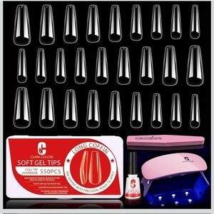Clara Colors Nail Tips and Glue Gel Kit